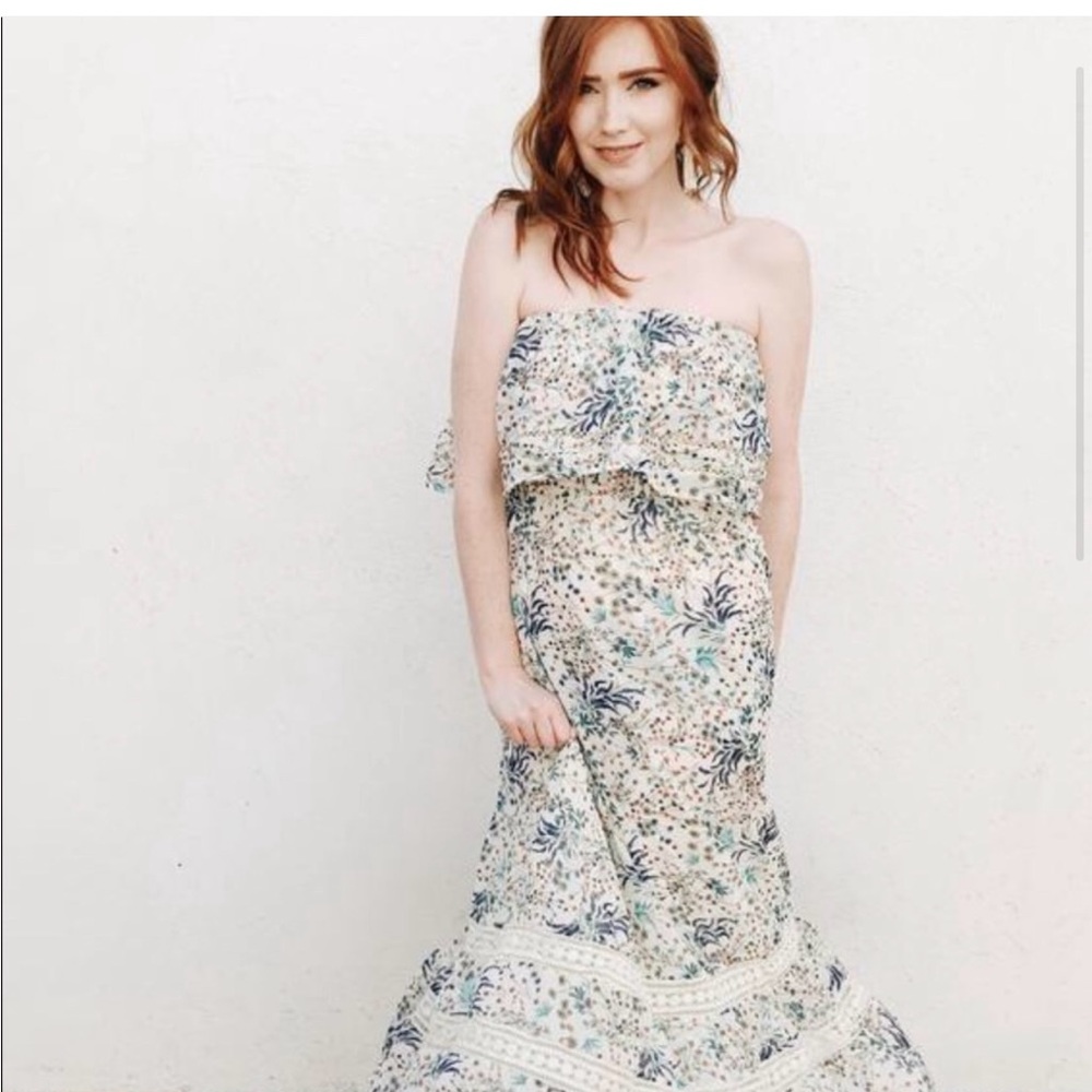 Carly Jean strapless maxi dress